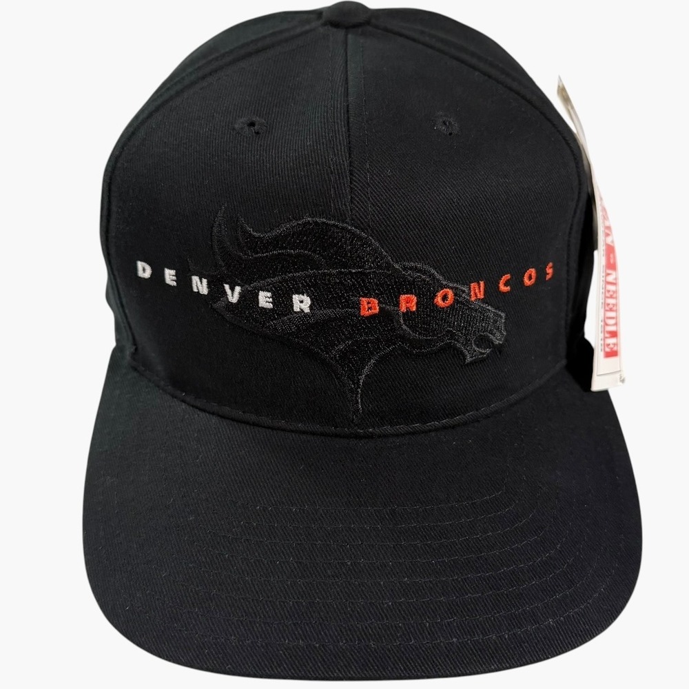 American Needle Denver Broncos Hat Men OSFA Black Snapback NFL Vintage